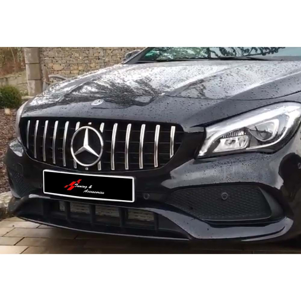 M. Benz C117 2013+ - Panjur GTR Oem Stil, Krm. Şerit Piano Black İç ABS