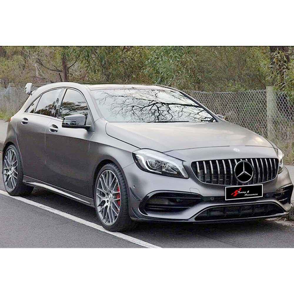 M. Benz W176 FL 2015+ - Panjur GTR Oem Stil, Krm. Şerit Piano Black İç ABS