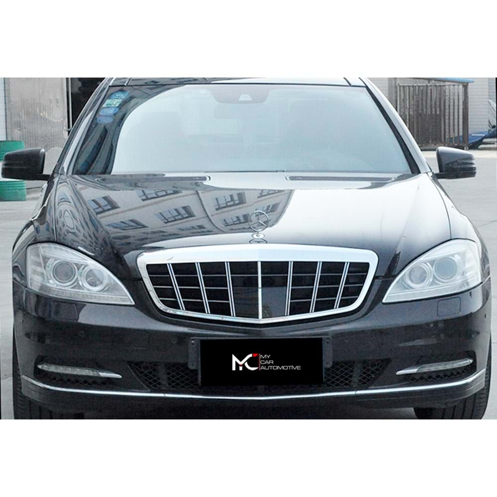 M. Benz W221 2005+ - Panjur GTR Oem Stil, Krm. Şerit Piano Black İç ABS