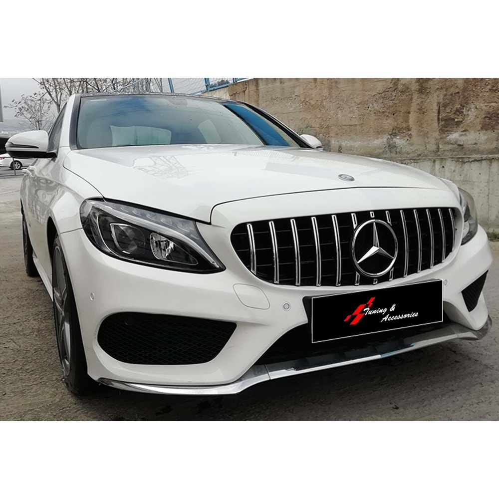 M. Benz W205 2015+ - Panjur GTR Oem Stil, Krm. Şerit Piano Black İç Yüzey ABS