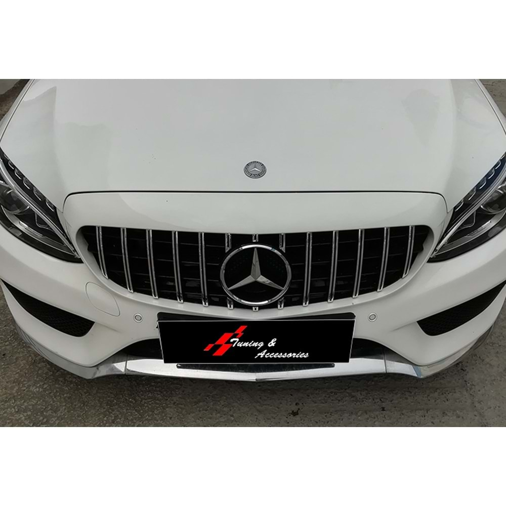 M. Benz W205 2015+ - Panjur GTR Oem Stil, Krm. Şerit Piano Black İç Yüzey ABS