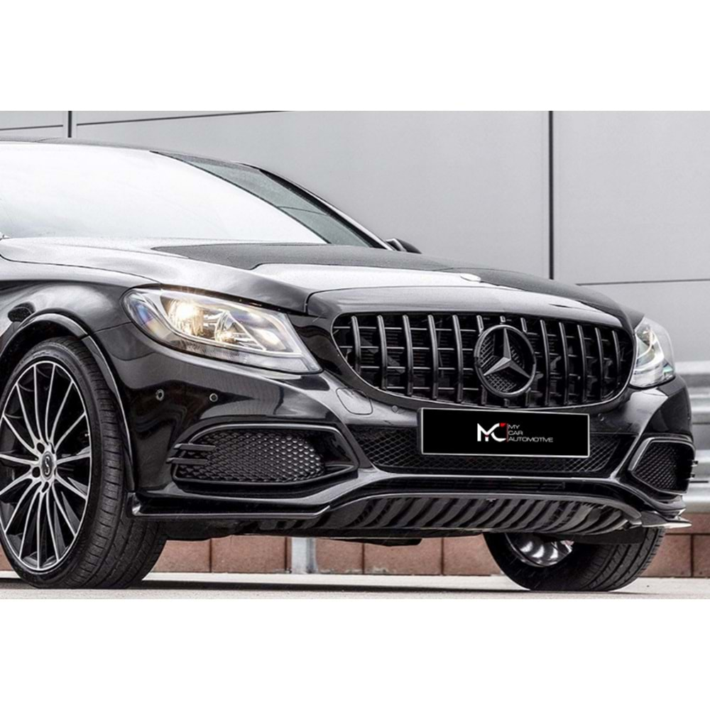 M. Benz W205 2015+ - Panjur GTR Oem Stil, Piano Black Çerçeve İç ABS