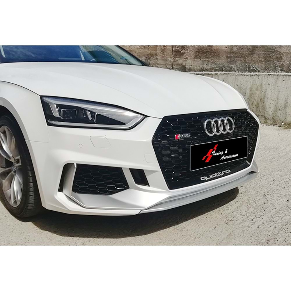 Audi A5 B9 2016+ - Panjur RS5 Stil, Piano Black Çerçeve Izgara ABS