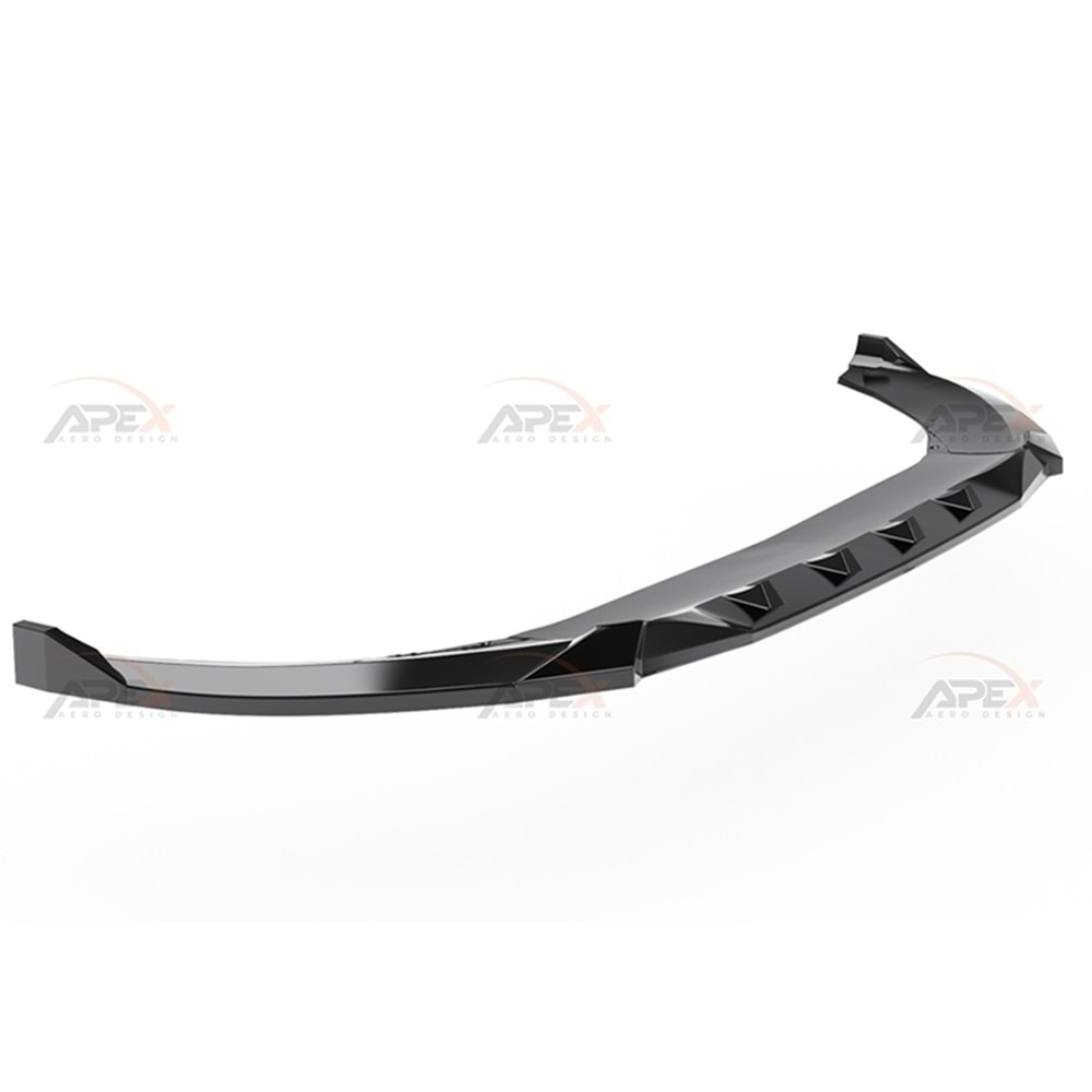 Seat Cupra Leon Mk1 2020+ - Tampon Lipi/Ön, A Pex Cupra V1 Style, Piano Black Parlak Ürün Yüzeyi, Vakum