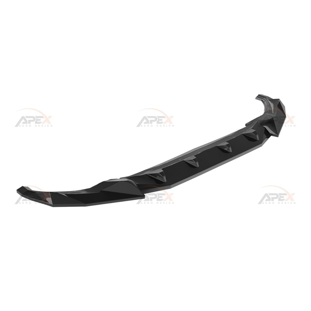 VW Tiguan Mk2 FL 2020+ - Tampon Lipi/Ön, A Pex R/R Line V1 Stil, Piano Black Parlak Ürün Yüzeyi, Vakum