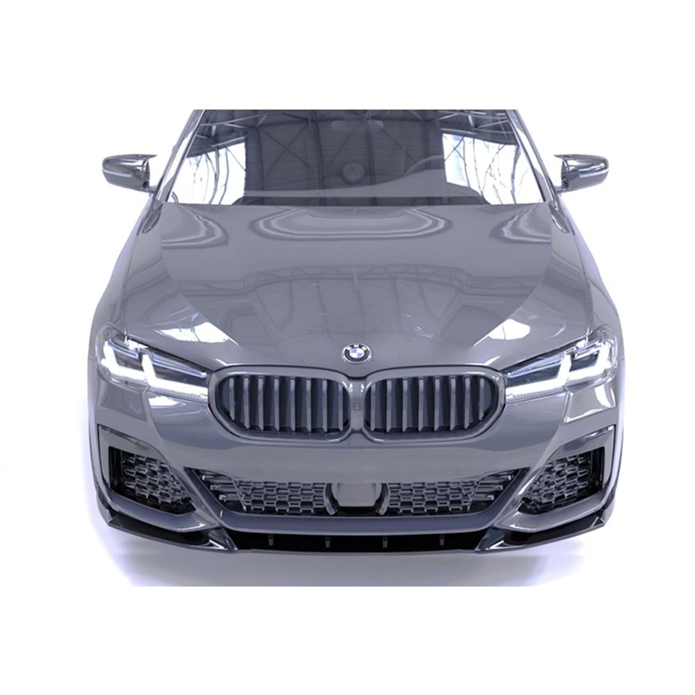 BMW G30 LCI 2020+ - Tampon Lipi/Ön, A Pex M Pack V1 Stil, Piano Black Parlak Ürün Yüzeyi, Vakum
