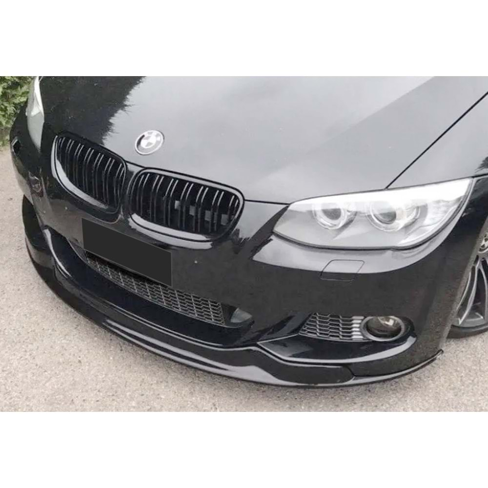 BMW E92 LCI 2009+ - Ön Lip A Plus+ M Sport Arkym Stil, Piano Black Parlak Ürün Yüzeyi, Vkm.