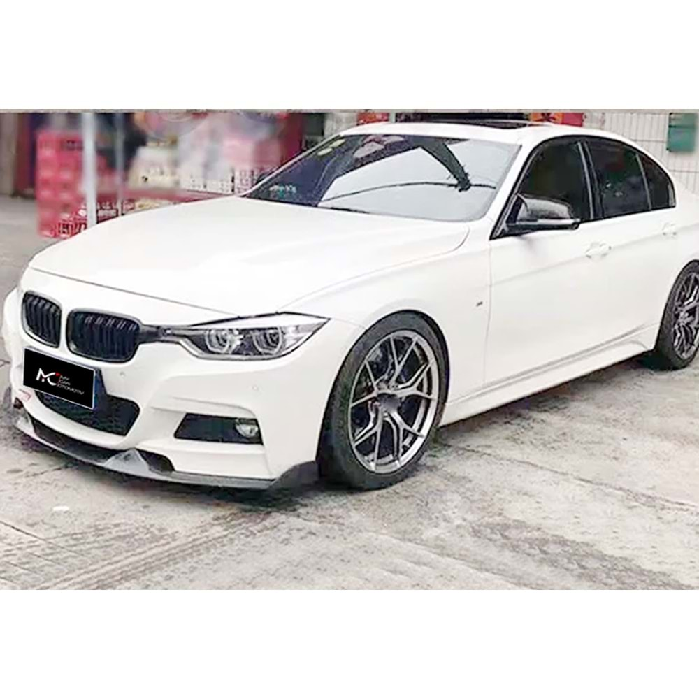 BMW F30 2012+ - Ön Lip A Plus+ Mad M Technic Style, Piano Black Parlak Ürün Yüzeyi, Vkm.