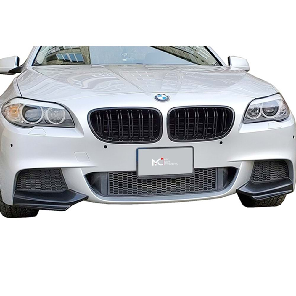 BMW F10 2010+ - Ön Flap A Plus+ M Performance V1 Stil, Piano Black Parlak Yüzey, Vkm., Set