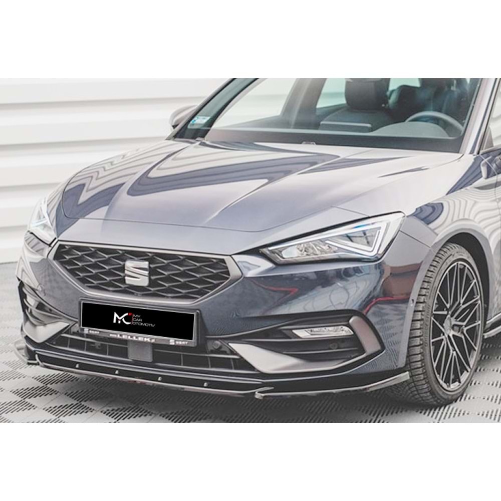 Seat Leon Mk4 2020+ - Tampon Lipi/Ön, A Plus FR V2 Stil, Piano Black Parlak Ürün Yüzeyi, Vakum