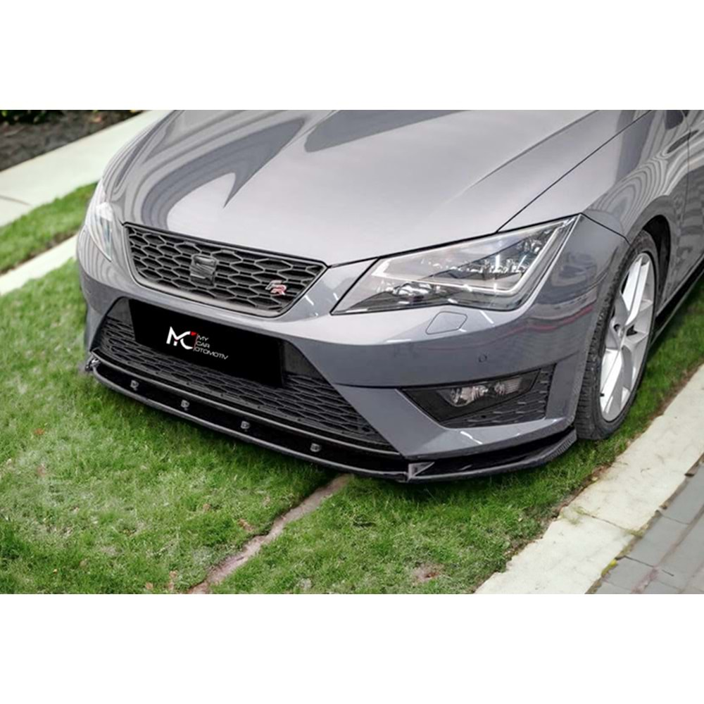 Seat Leon Mk3 2012+ - Lip/Ön A Plus+ FR/Cupra V1 Stil, Piano Black Parlak Ürün Yüzeyi, Vkm.