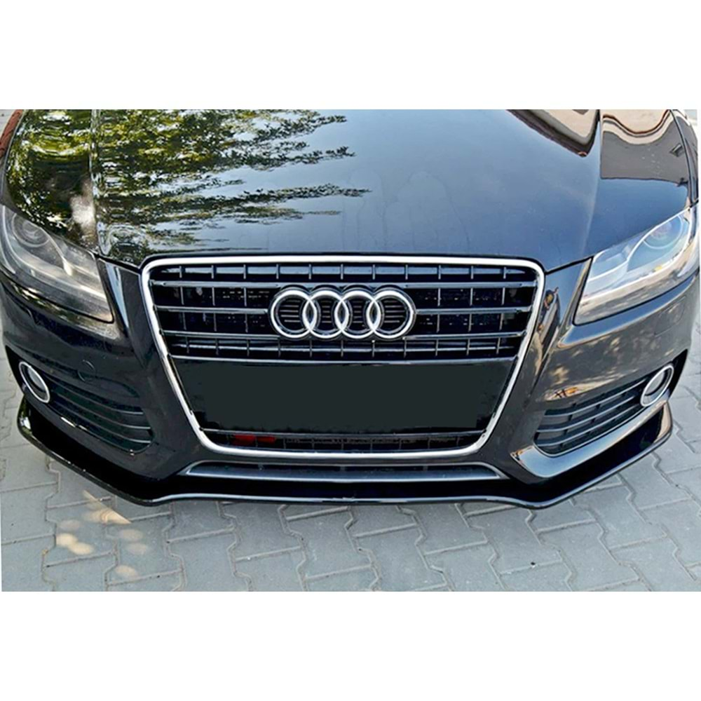 Audi A5 B8 2007+ - Ön Lip Max A Plus+ S5 S Line V1 Stil, Piano Black Parlak Ürün Yüzeyi Vkm.