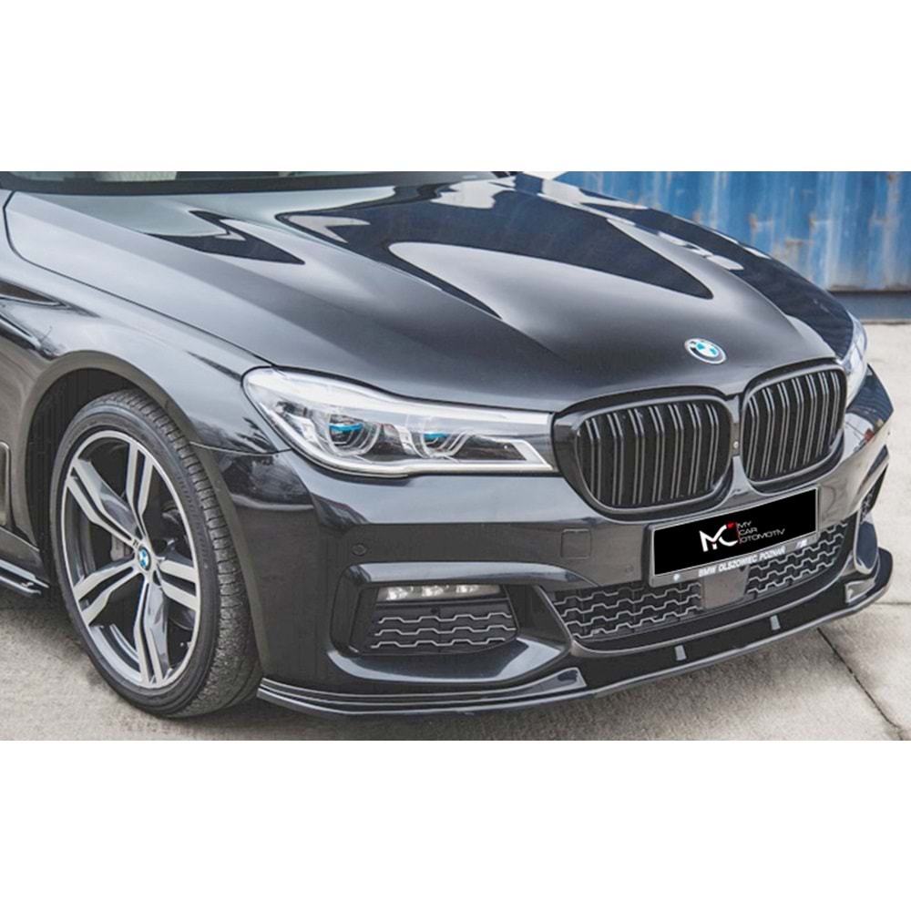 BMW G11 2015+ - Tampon Lipi/Ön, A Plus M Pack V2 Stil, Piano Black Parlak Ürün Yüzeyi, Vakum