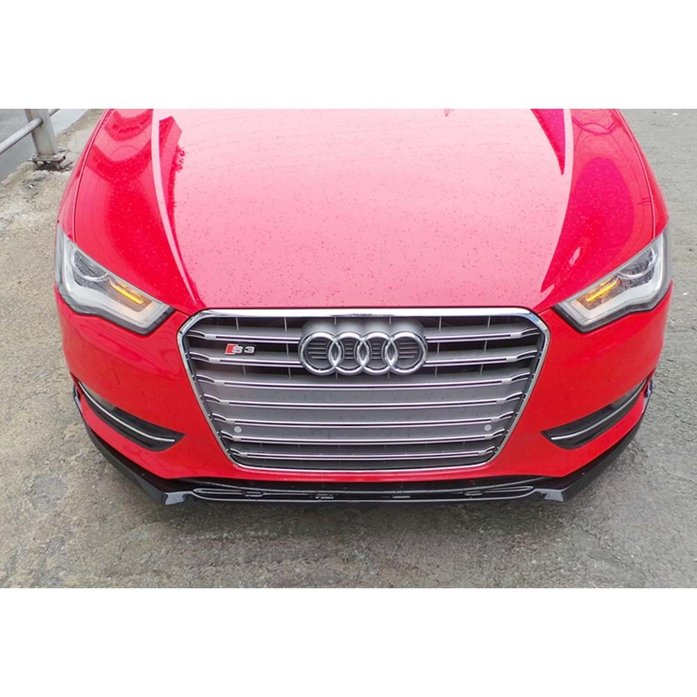 Audi A3 8V HB, S 2012+ - Tampon Lipi/Ön A Plus+ Sport Stil, Std. Tmpn., Piano Black Parlak Ürün Yüzeyi, Vkm.