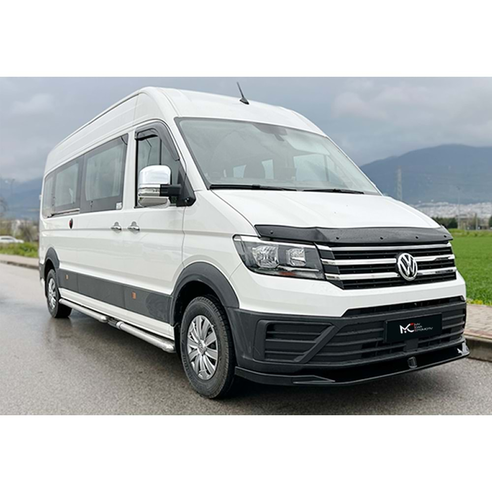 VW Crafter Mk2 2017+ - Ön Lip A Plus+ Standart V2 Stil., Piano Black Parlak Ürün Yüzeyi Vkm.