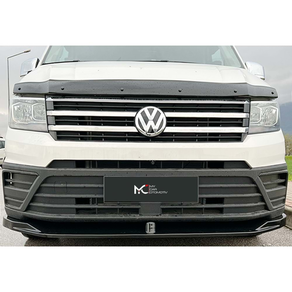 VW Crafter Mk2 2017+ - Ön Lip A Plus+ Standart V2 Stil., Piano Black Parlak Ürün Yüzeyi Vkm.