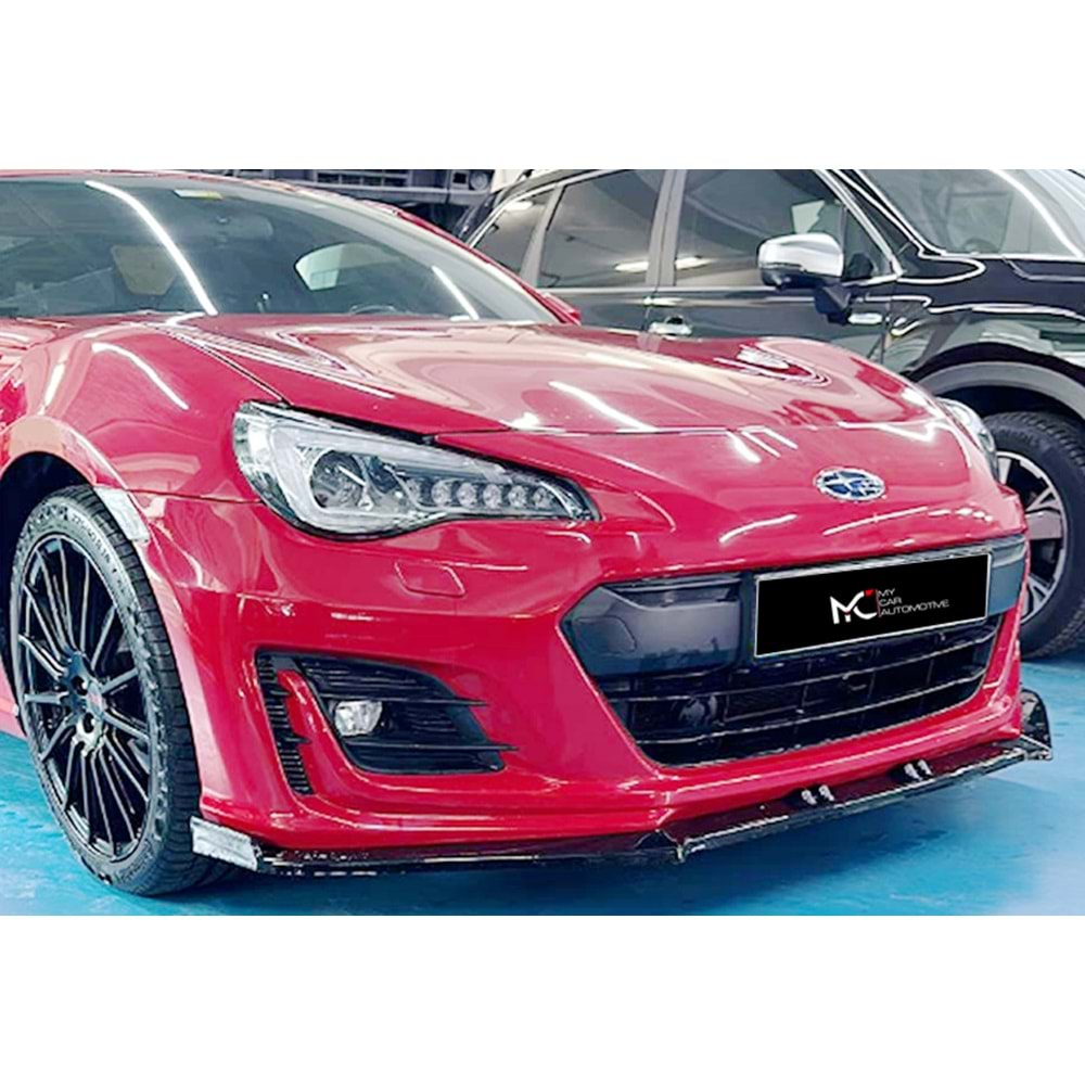 Subaru BRZ 1 2012+ - Ön Lip A Plus+ V1 Stil, Piano Black Parlak Ürün Yüzeyi, Vkm.