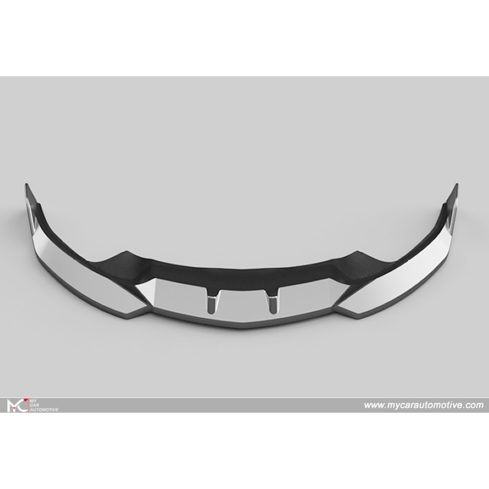 BMW i20 2021+ - Tampon Lip/Ön A Plus M Pack V1 Stil, Piano Black Parlak Ürün Yüzeyi Vkm.