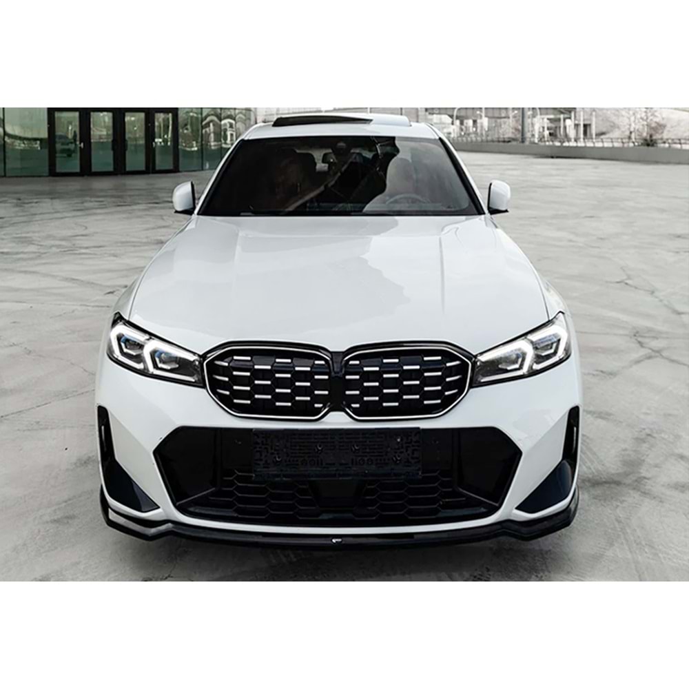 BMW G20 LCI 2022+ - Tampon Lipi/Ön, A Plus M Pack V1 Stil, Piano Black Parlak Ürün Yüzeyi, Vakum