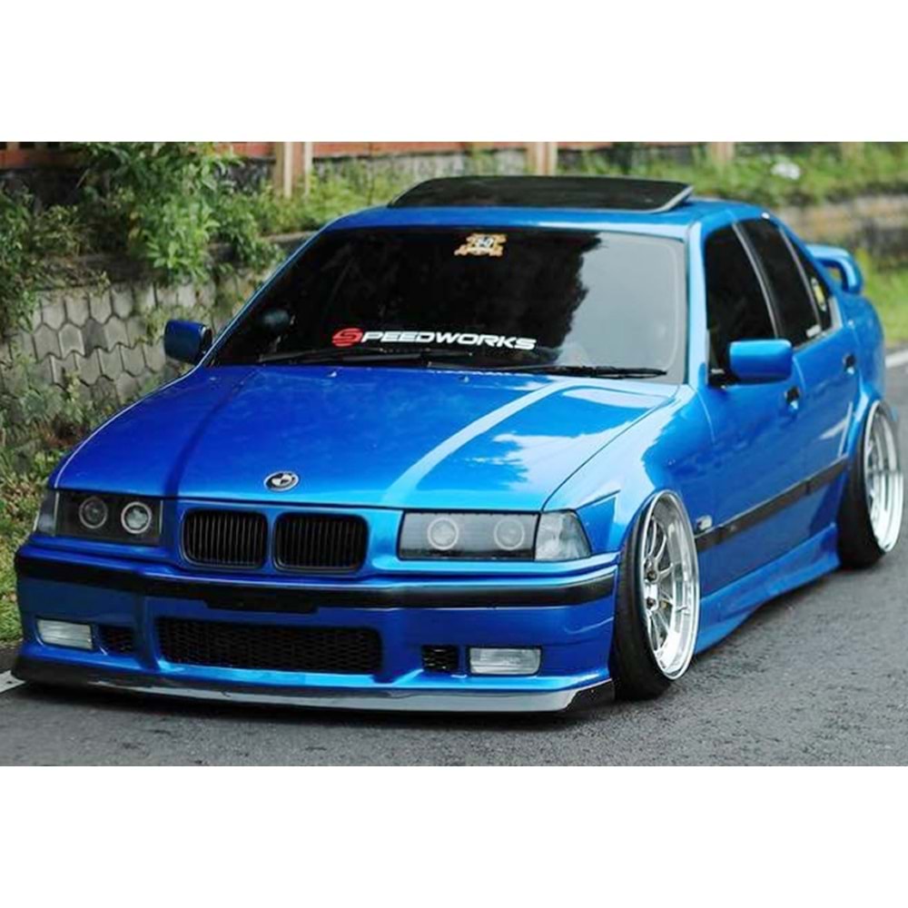 BMW E36 1990+ - Tampon Lipi/Ön, A Plus M3 ACS V1 Stil, Piano Black Parlak Ürün Yüzeyi, Vakum