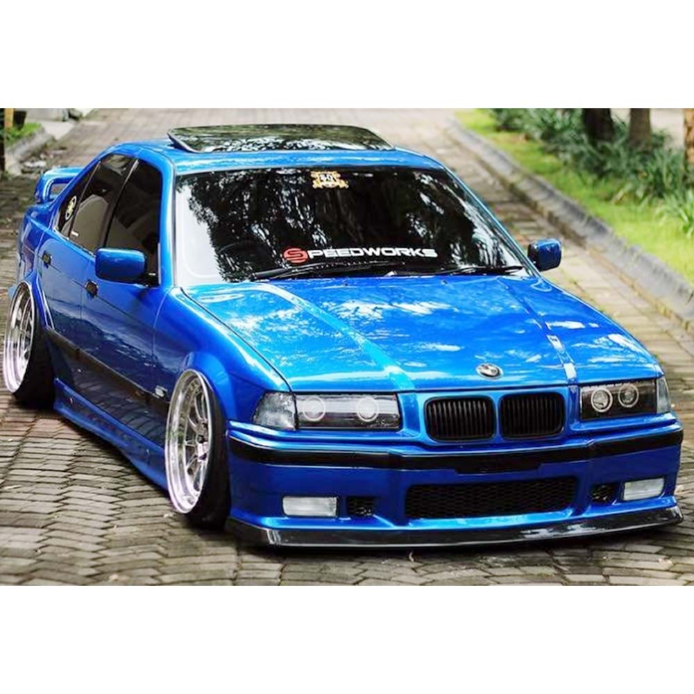 BMW E36 1990+ - Tampon Lipi/Ön, A Plus M3 ACS V1 Stil, Piano Black Parlak Ürün Yüzeyi, Vakum