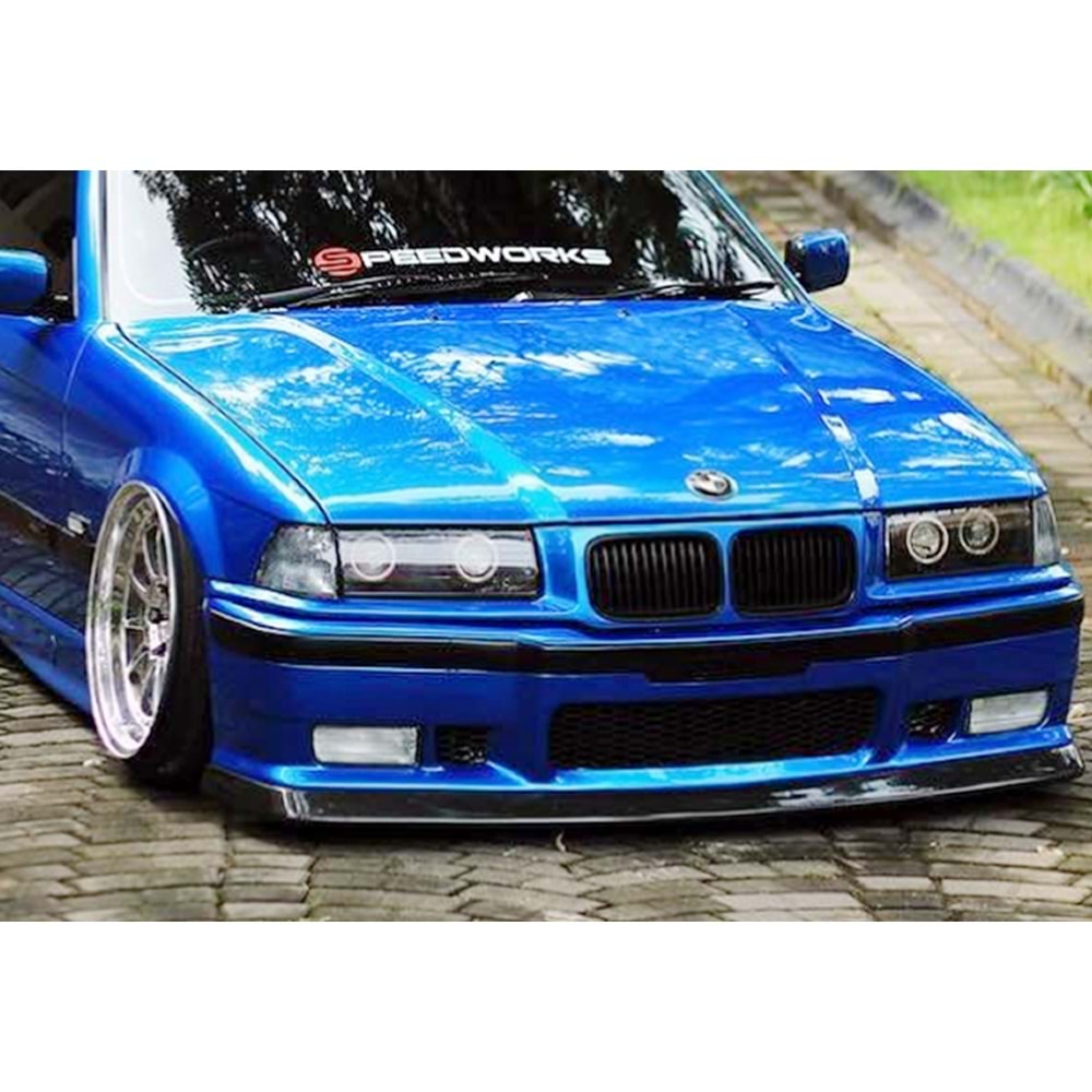 BMW E36 1990+ - Tampon Lipi/Ön, A Plus M3 ACS V1 Stil, Piano Black Parlak Ürün Yüzeyi, Vakum