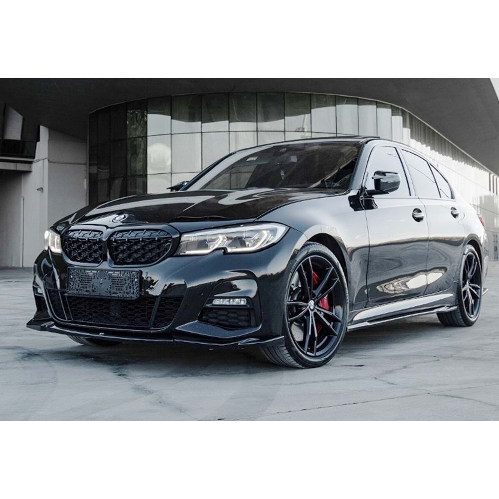 BMW G20 2019+ - Tampon Lipi/Ön, A Plus M Pack V1 Stil, Piano Black Parlak Ürün Yüzeyi, Vakum