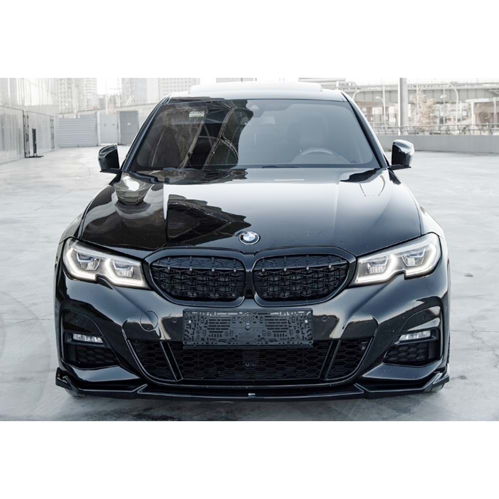 BMW G20 2019+ - Tampon Lipi/Ön, A Plus M Pack V1 Stil, Piano Black Parlak Ürün Yüzeyi, Vakum