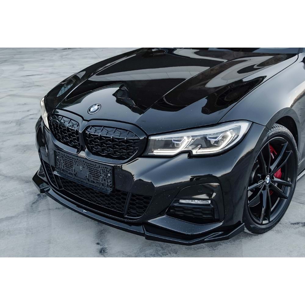 BMW G20 2019+ - Tampon Lipi/Ön, A Plus M Pack V1 Stil, Piano Black Parlak Ürün Yüzeyi, Vakum