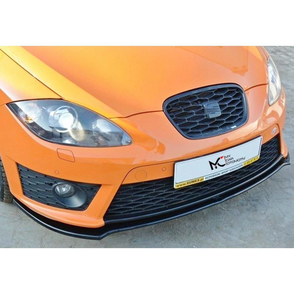 Seat Leon Mk2 FL 2009+ - Tampon Lipi/Front, B Plus Cupra FR V2 Stil, Piano Black Ürün Yüzeyi, Vakum