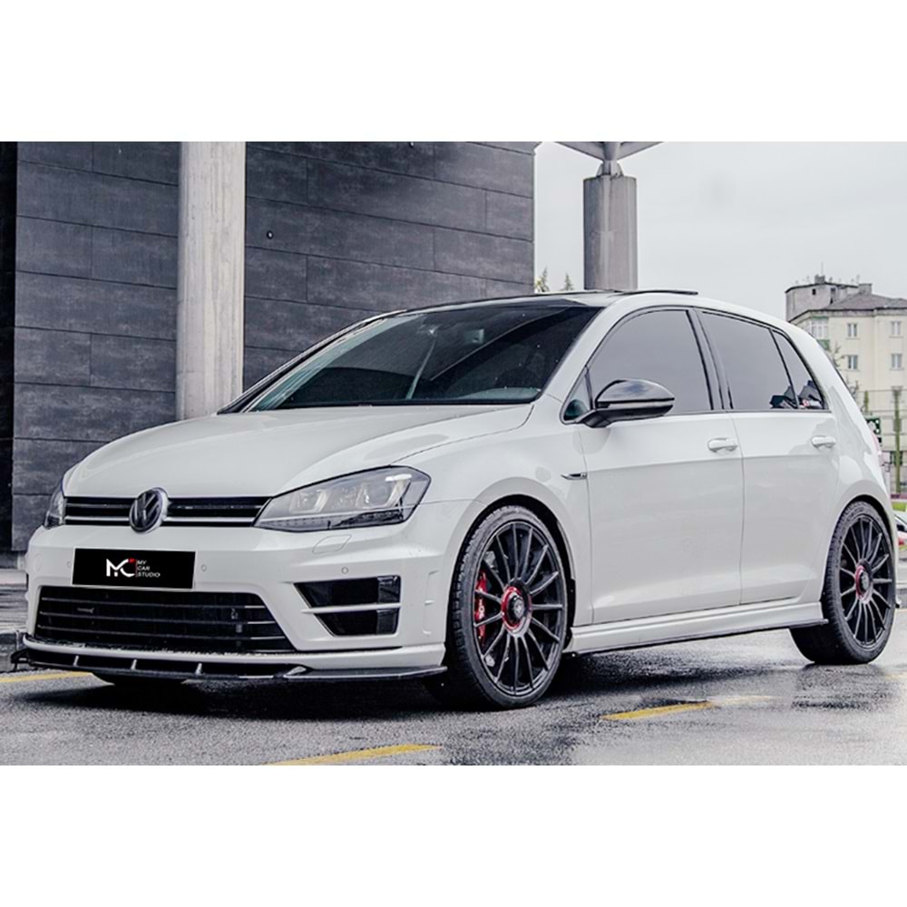 VW Golf Mk7 2012+ - Tampon Lipi/Ön, B Plus R V2 Stil, Piano Black Parlak Ürün Yüzeyi, Vakum