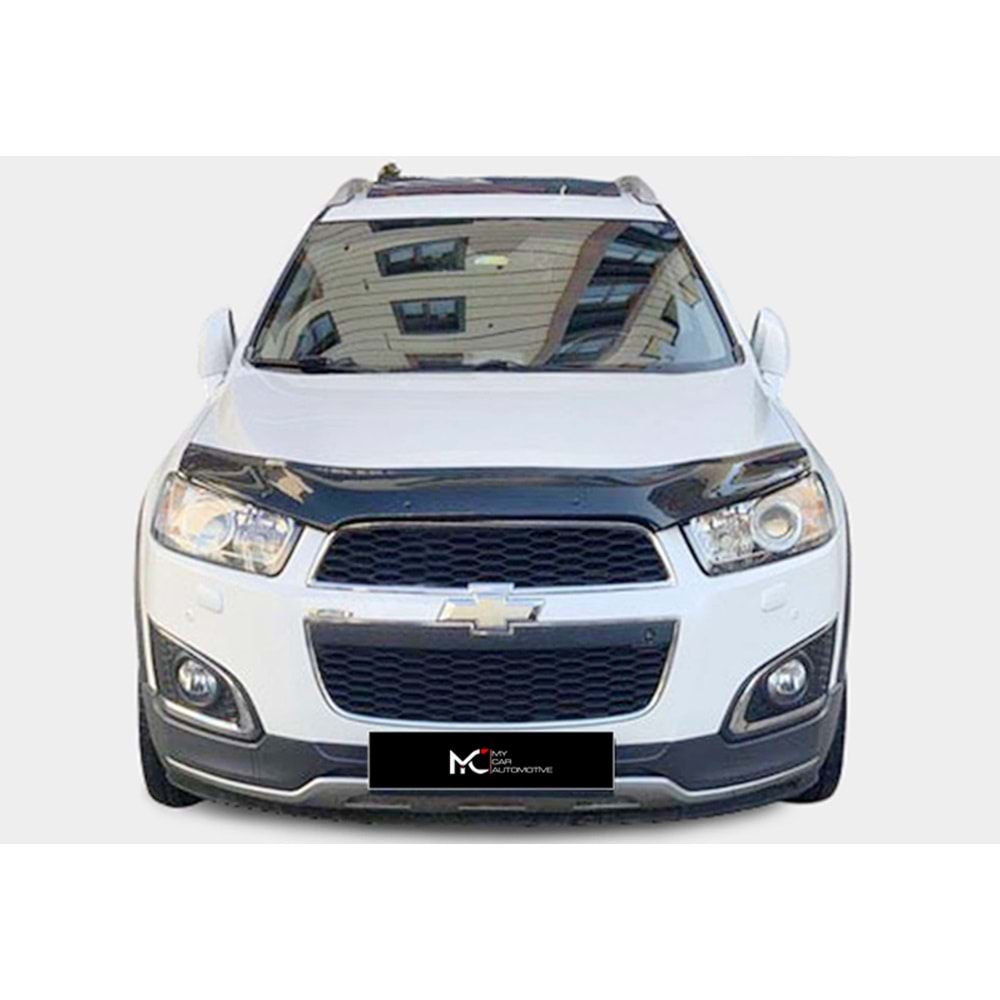 Chevrolet Captiva 1 FL 2011+ - Kaput Üzeri Koruma MYC Oem St. Klipsli 4 mm, Piano Black Akr. Set