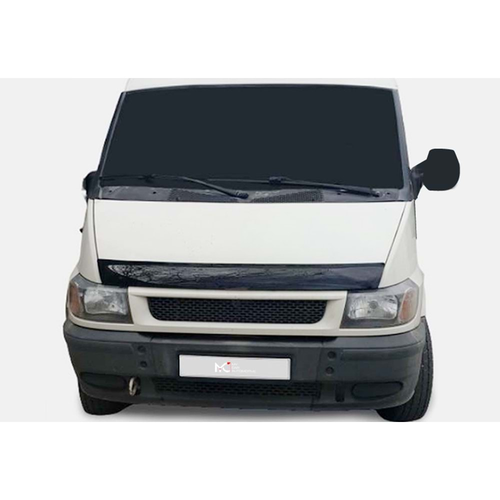 Ford Transit Mk3 2000+ - Kaput Üzeri Koruma MYC Oem St. Klipsli 4 mm, Piano Black Parlak Yüzey Akr. Set