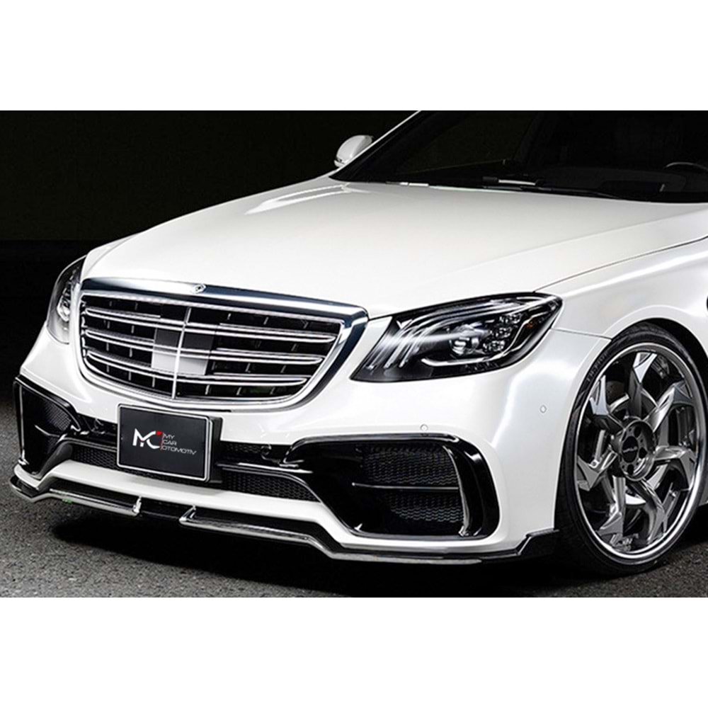 M. Benz W222 2013+ - Far Maybach Stil, Mercek, DRL Led Sinyal, Mat Siyah İç Yüzey, PC, Set