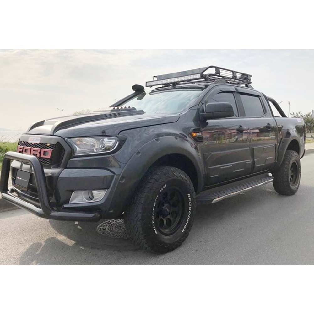 Ford Ranger Wildtrak T6 FL1 2015+ - Kaput Havalandırma Scoop Wildtrak, Mat Siyah Vkm.