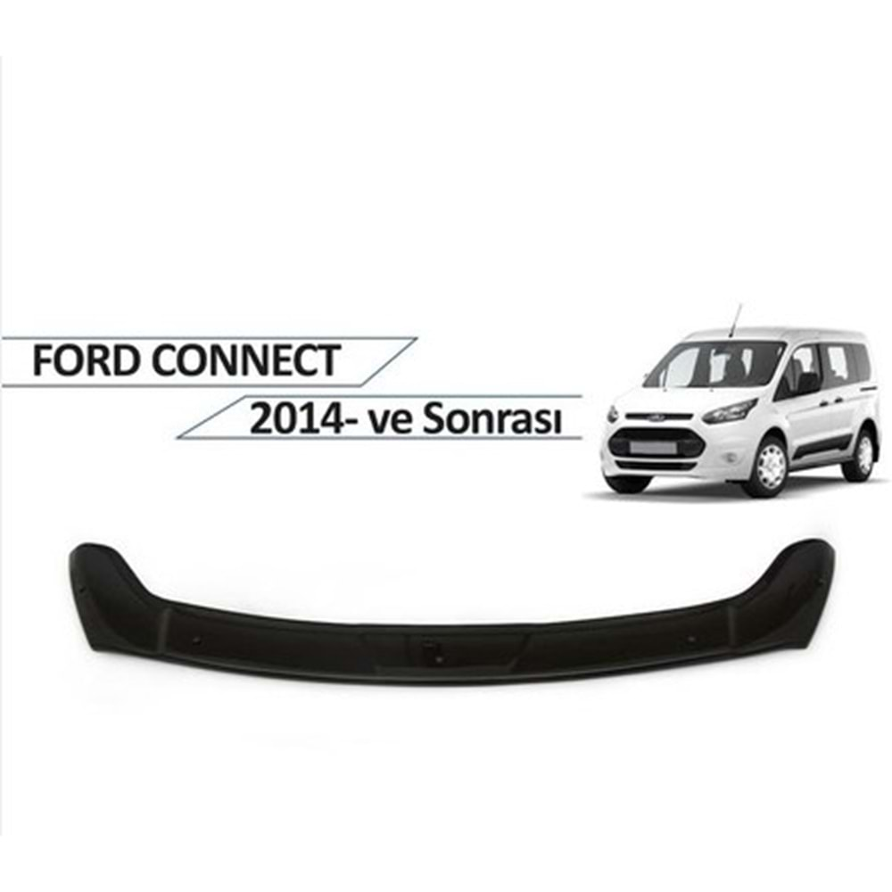 Ford Connect 2014+Kaput Rüzgarlığı Piano Black FVM Oem Klipsli, Piano Black