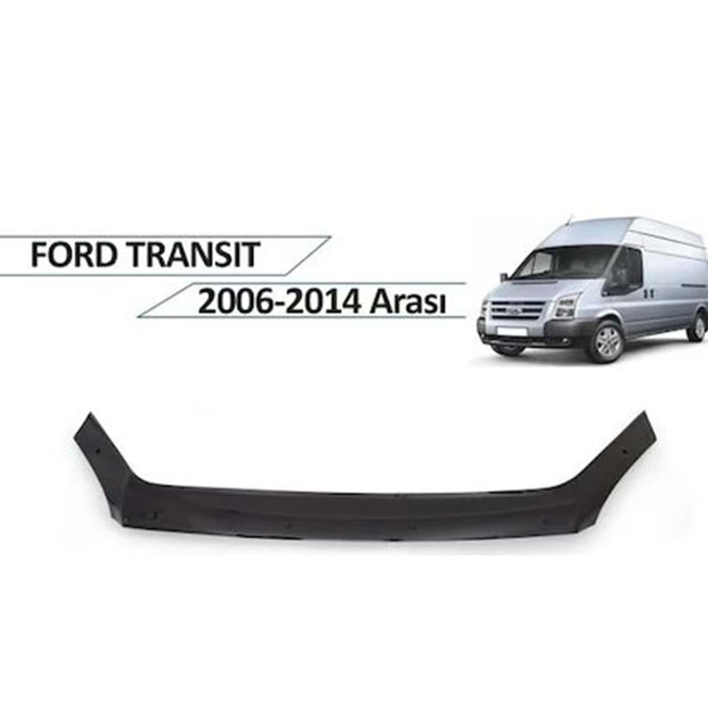 Ford Transit 2006-2014 Kaput Rüzgarlığı Piano Black FVM Oem Klipsli, Piano Black