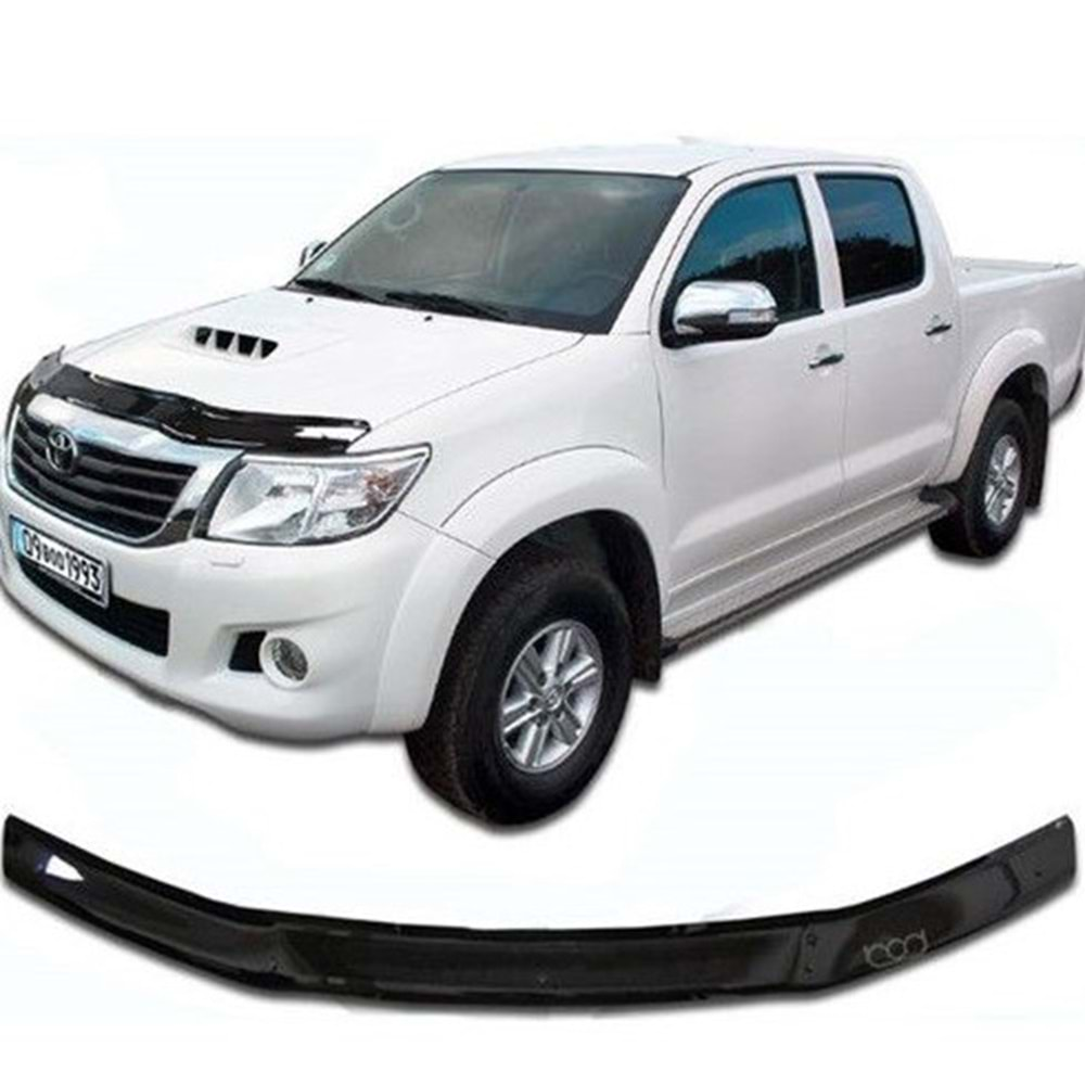 Toyota Hilux 2012-2015 Kaput Rüzgarlığı Piano Black FVM Oem Klipsli, Piano Black