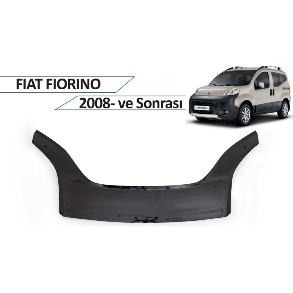 Fiat Fiorino 2008-2016 Kaput Rüzgarlığı Piano Black FVM Oem Klipsli, Piano Black