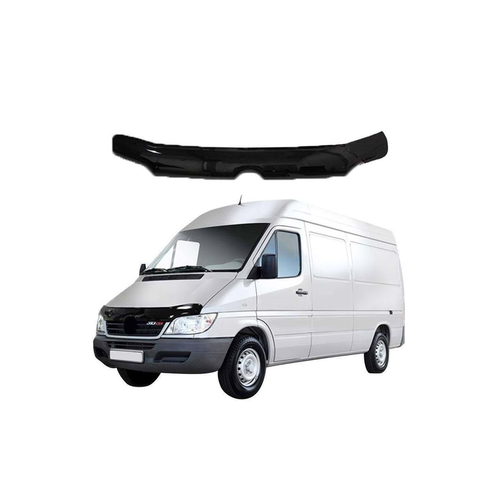 Mercedes Sprinter 2000-2006 Kaput Rüzgarlığı Piano Black FVM Oem Klipsli, Piano Black