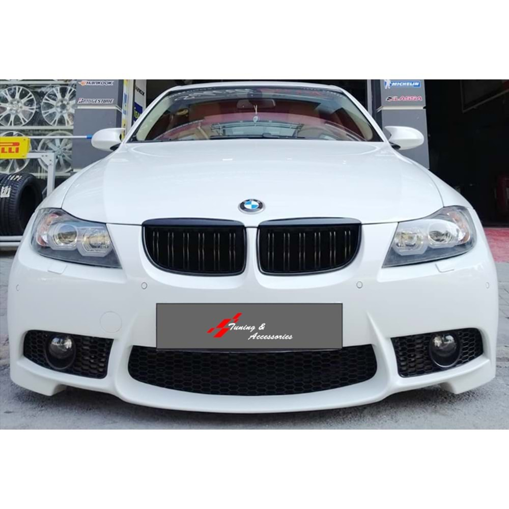 BMW E90 2004+ - Ayna Kapağı Batman V1 Stil Yapıştırma, Piano Black Ürün Yüzeyi ABS Set