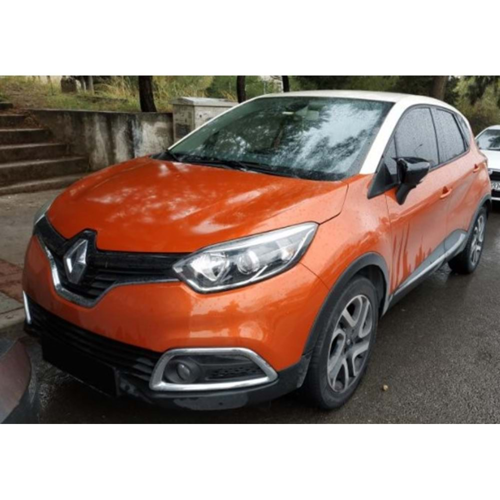 Renault Captur 1 2013+ - Ayna Kapağı Batman V1 Stil Yapıştırma , Piano Black ABS Set