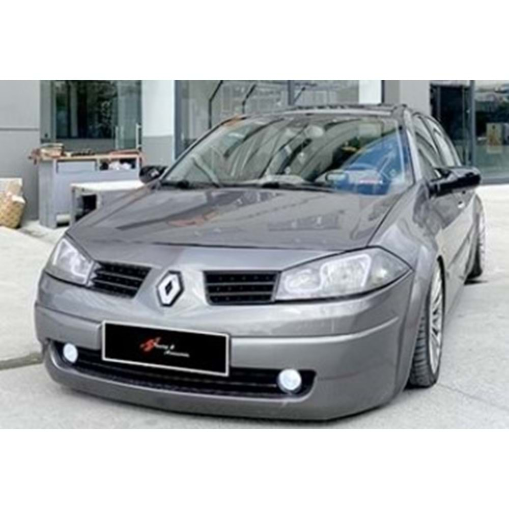 Renault Megane 2 2002+ - Ayna Kapağı Batman V1 Stil Yapıştırma, Piano Black Ürün Yüzeyi ABS Set