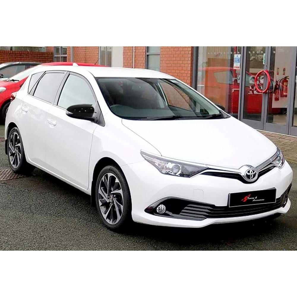 Toyota Auris 2012+ - Ayna Kapağı Batman V1 Stil Yapıştırma, Piano Black Ürün Yüzeyi ABS Set