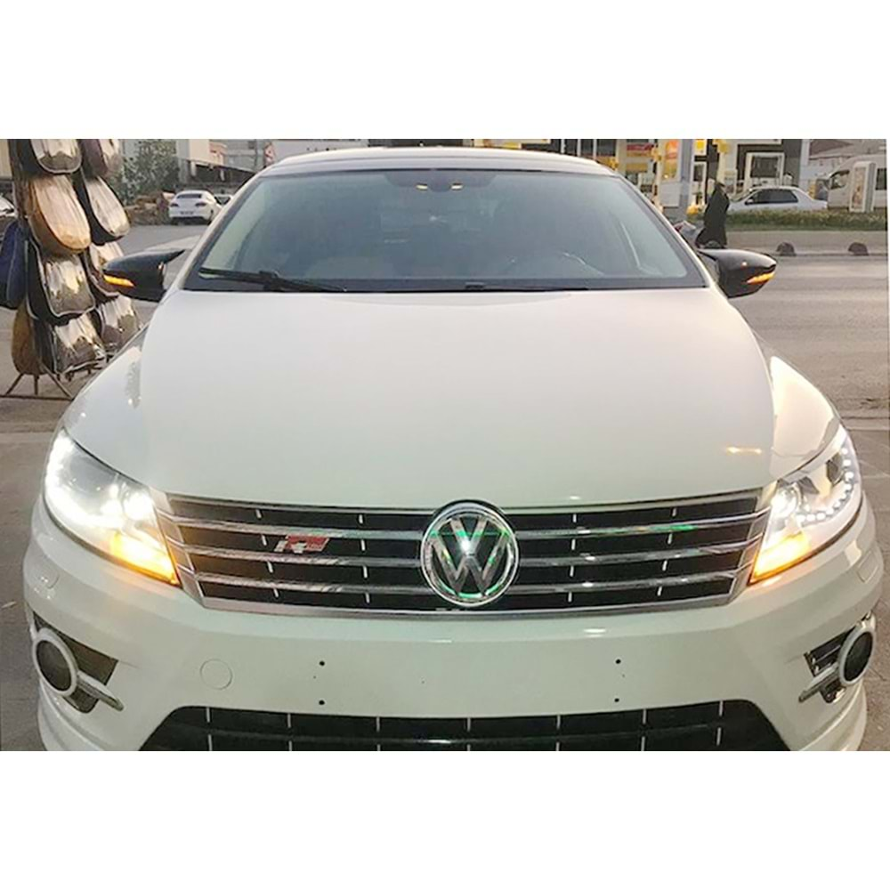 VW Passat CC 2008+ - Ayna Kapağı Batman V1 Stil, Yapıştırma, Piano Black Ürün Yüzeyi, ABS, Set