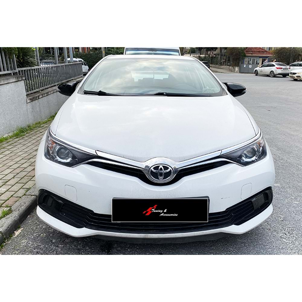 Toyota Corolla 2018+ - Ayna Kapağı Batman V1 Stil Yapıştırma , Piano Black ABS Set