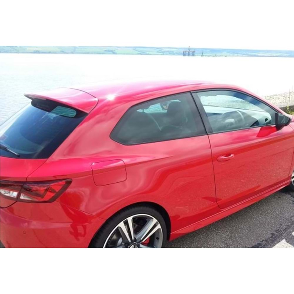 Seat Leon SC Mk3 2D 2012+ - Spoiler FR V1 Stil, Tavan Üzeri, Astar Boyalı Ürün Yüzeyi, FRP