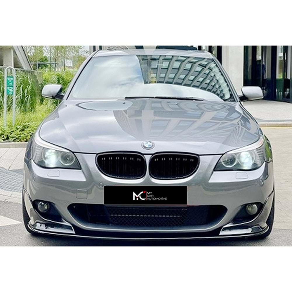 BMW E60 2003+ - Ön Ek A Plus+ M Sport Stil 3 Parça, Piano Black Ürün Yüzeyi, Vkm.