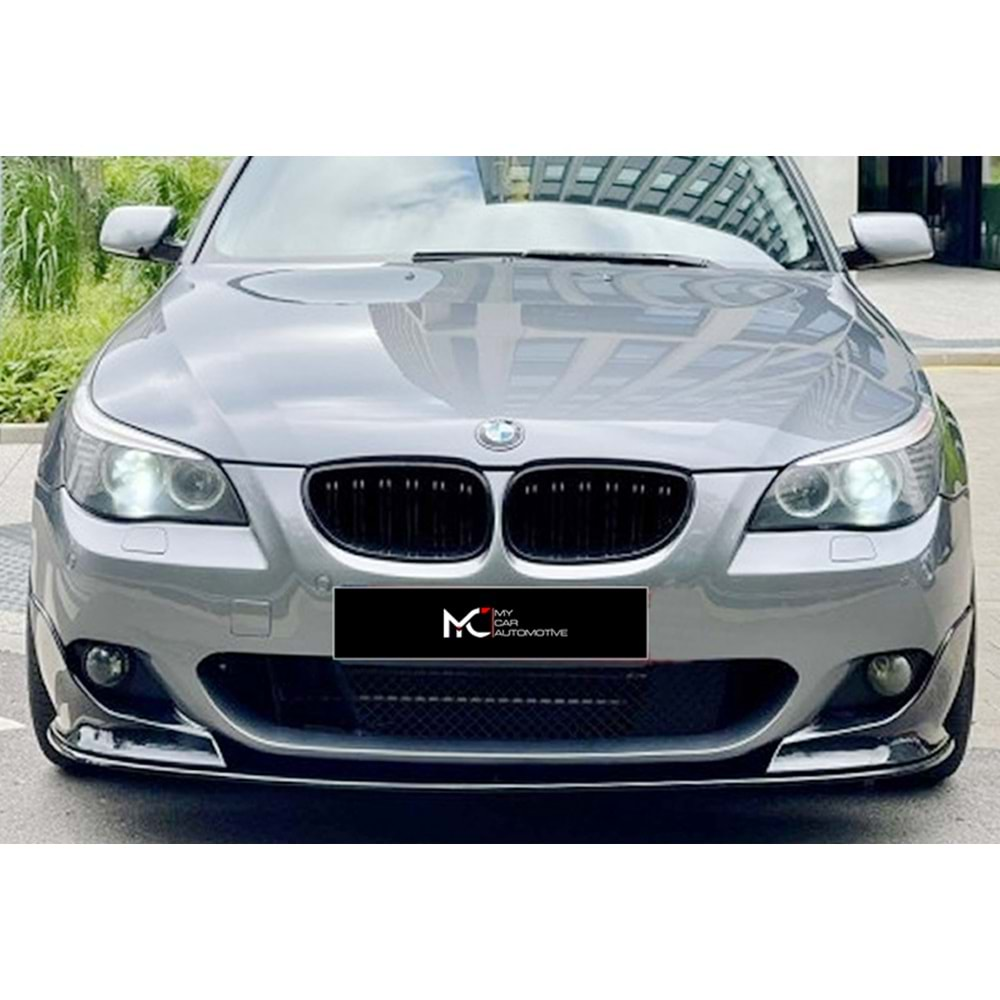 BMW E60 2003+ - Ön Ek A Plus+ M Sport Stil 3 Parça, Piano Black Ürün Yüzeyi, Vkm.