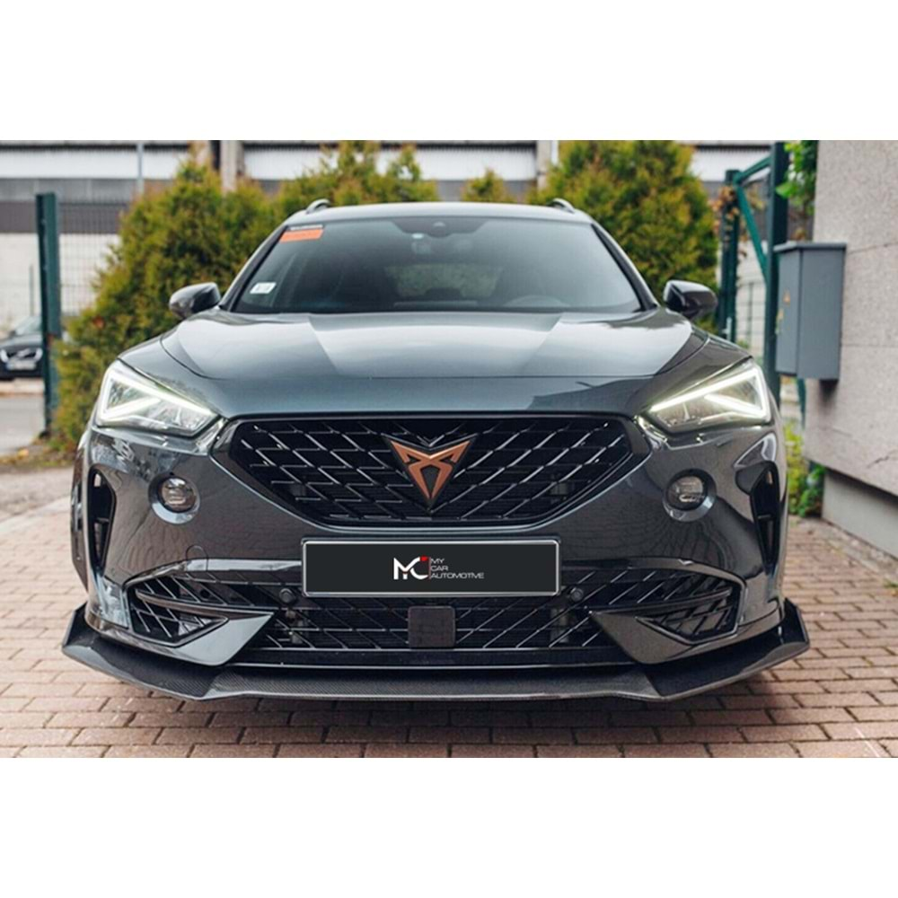 Seat Cupra Formentor Mk1 2020+ - Lip/Ön Lip A Plus+ Custom SE V1 Stil, Piano Black Parlak Ürün Yüzeyi, Vkm